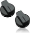 Reyhoar (2 Pack) W10339442 Gas Range Knob Black Replacement Part Fit for Whirlpool Range/Stove/Oven - Replaces WPW10339442 PS3507188